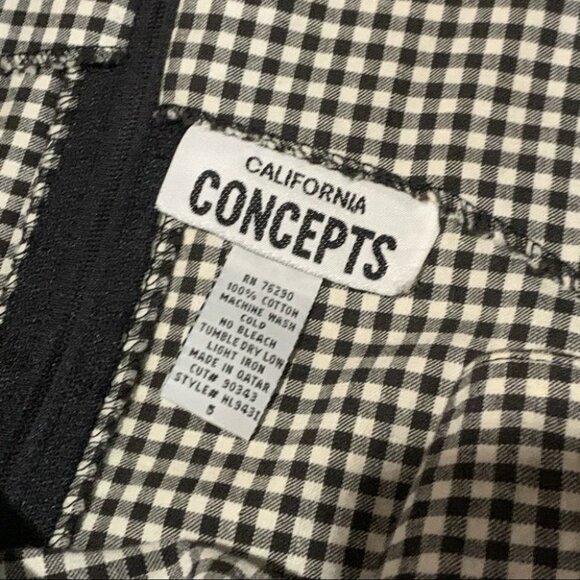 Vintage California Concepts Gingham Print Dress - Picture 6 of 16
